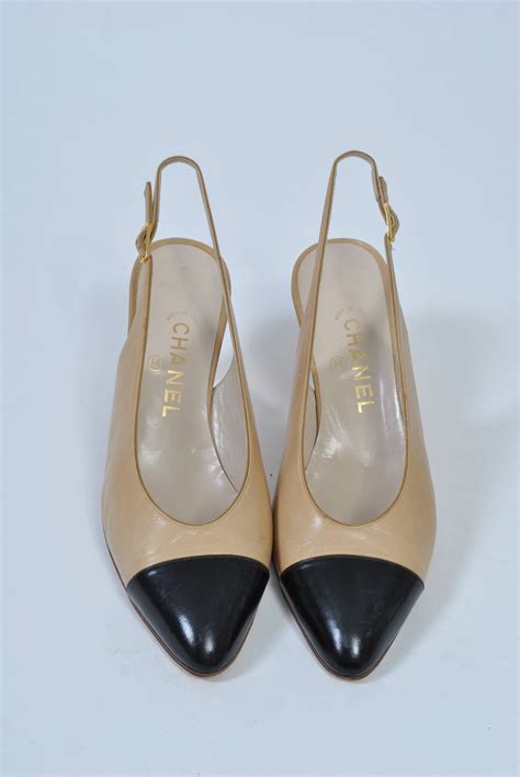 chanel slingbacjs|chanel slingback vintage.